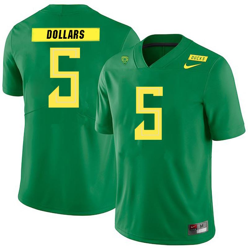 Men #5 Sean Dollars Oregon Ducks College Football Jerseys Sale-Green